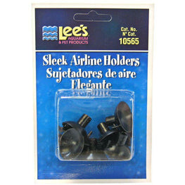 Lee's Aquarium 6 Pack Lees Sleek Airline Holders - Black