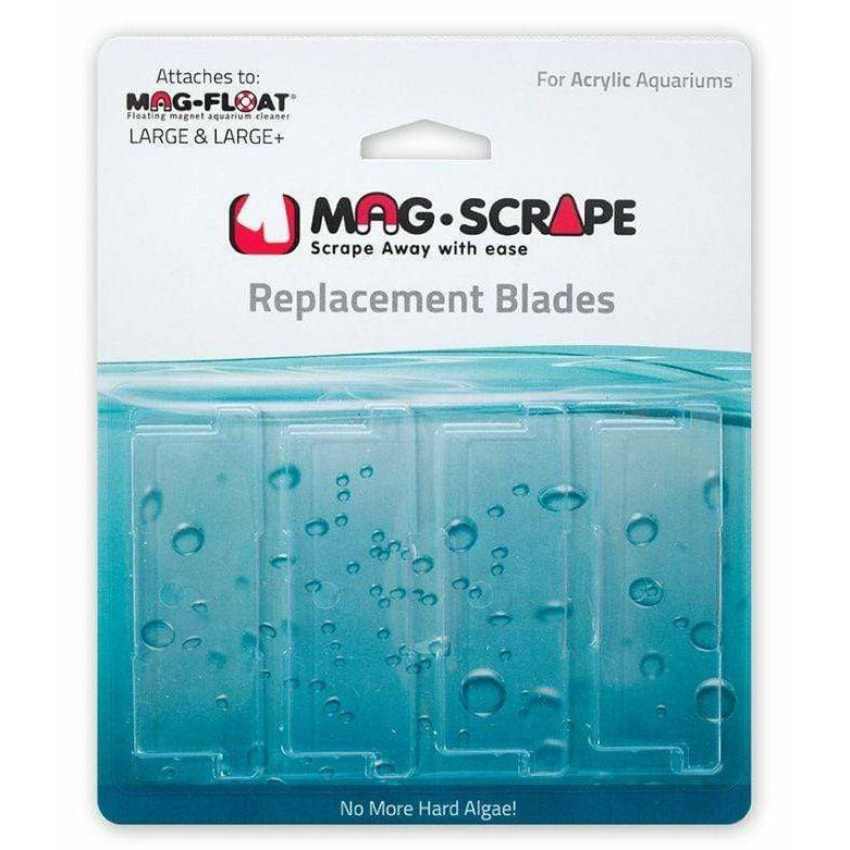 Mag Float Aquarium 4 count Mag Float Replacement Blades for Large & Large+ Acrylic Cleaners