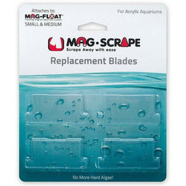 Mag Float Aquarium 4 count Mag Float Replacement Blades for Small & Medium Acrylic Cleaners