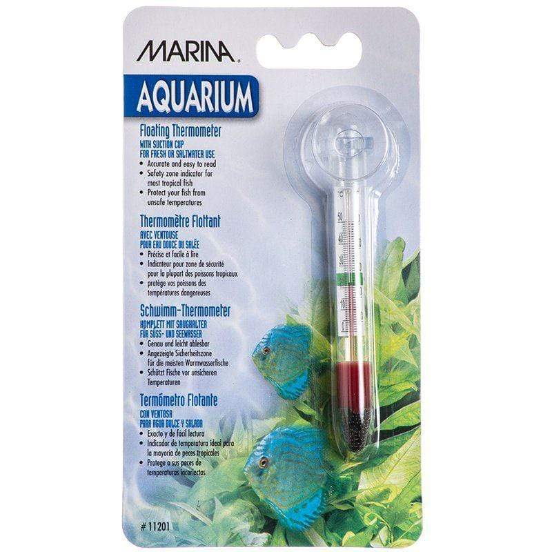 Marina Aquarium Small Thermometer with Suction Cup Marina Floating Thermometer with Suction Cup