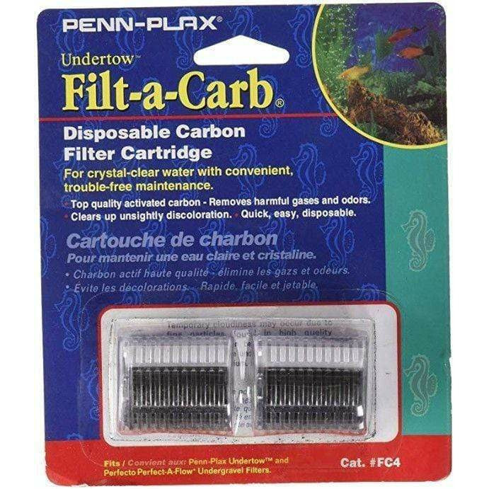 Penn Plax Aquarium 2 count Penn Plax Filt-a-Carb Undertow & Perfect-A-Flow Carbon Undergravel Filter Cartridge
