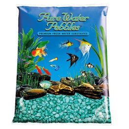 Pure Water Pebbles Aquarium 25 lbs (8.7-9.5 mm Grain) Pure Water Pebbles Aquarium Gravel - Emerald Green Frost