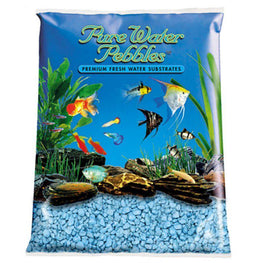 Pure Water Pebbles Aquarium 5 lbs (3.1-6.3 mm Grain) Pure Water Pebbles Aquarium Gravel - Heavenly Blue