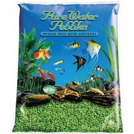 Pure Water Pebbles Aquarium 5 lbs (3.1-6.3 mm Grain) Pure Water Pebbles Aquarium Gravel - Neon Green