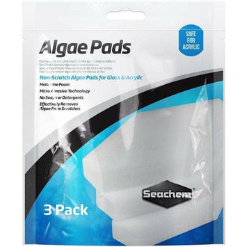 Seachem Aquarium 3 count Seachem Non-Scratch Algae Pads for Glass and Acrylic 25mm Thick
