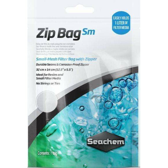 Seachem Aquarium 1 count (12.5"L x 5.5"W) Seachem Small Mesh Zip Bag