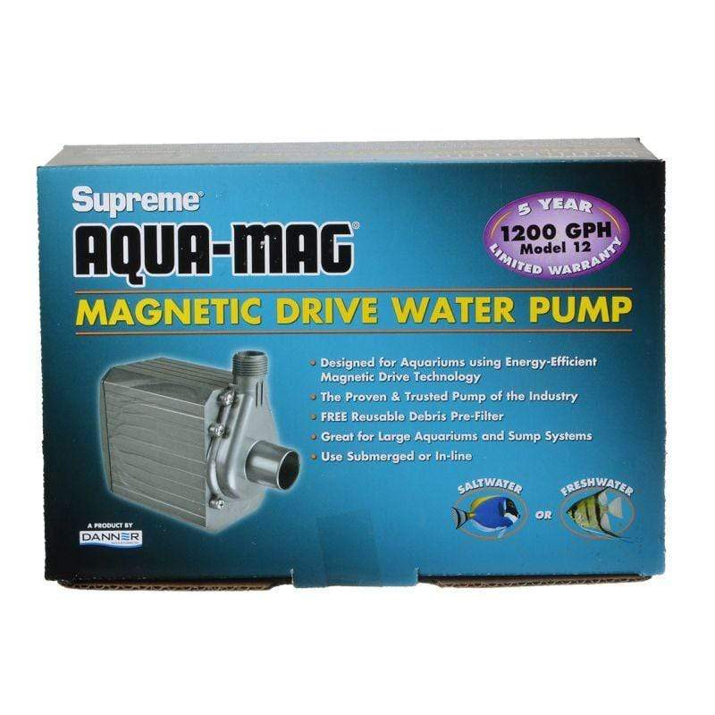Supreme Aquarium Aqua-Mag 12 Pump (1,200 GPH) Supreme Aqua-Mag Magnetic Drive Water Pump