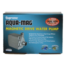 Supreme Aquarium Aqua-Mag 18 Pump (1,800 GPH) Supreme Aqua-Mag Magnetic Drive Water Pump