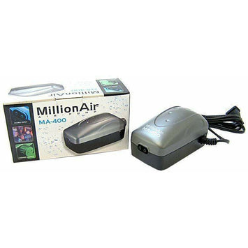 Via Aqua Aquarium MA400 - 2 Air Outlet (50 Gallon Tank) Via Aqua Million Air Pump