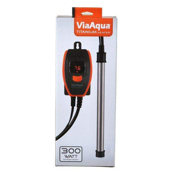 Via Aqua Aquarium 100 Watt - (25 Gallons) Via Aqua Titanium Heater
