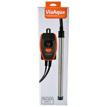 Via Aqua Aquarium 500 Watt - (130 Gallons) Via Aqua Titanium Heater