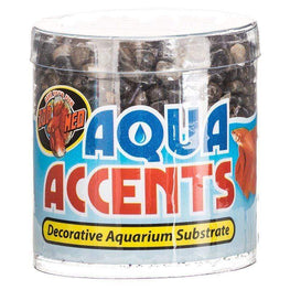 Zoo Med Aquarium .5 lbs Zoo Med Aquatic Aqua Accents Aquarium Substrate - Dark River Pebbles