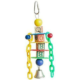 A&E Cage Company Bird 1 count AE Cage Company Happy Beaks Petite Learning Blocks Assorted Bird Toy