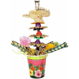 A&E Cage Company Bird 1 count AE Cage Company Happy Beaks Tropical Punch Cocktail Bird Toy