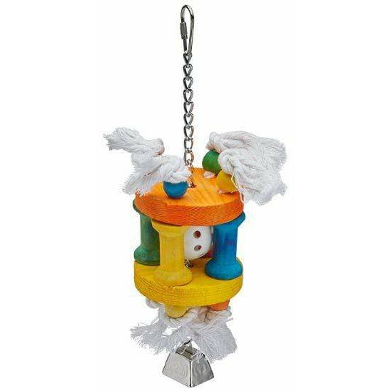 A&E Cage Company Bird 1 count AE Cage Company Happy Beaks Wiffle Ball in Solitude Assorted Bird Toy