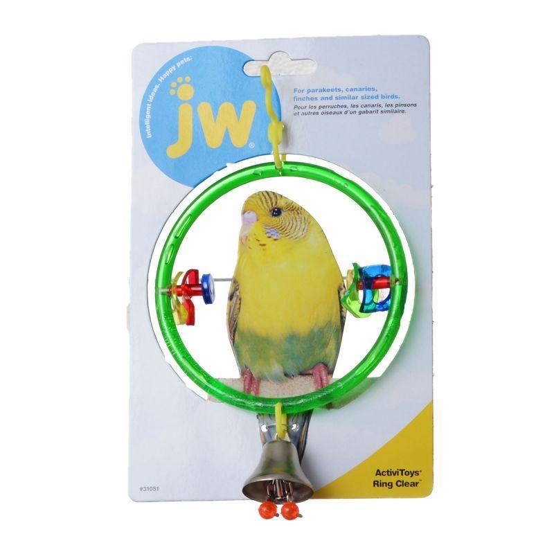 JW Pet Bird Clear Ring Bird Perch JW Insight Clear Ring Bird Perch