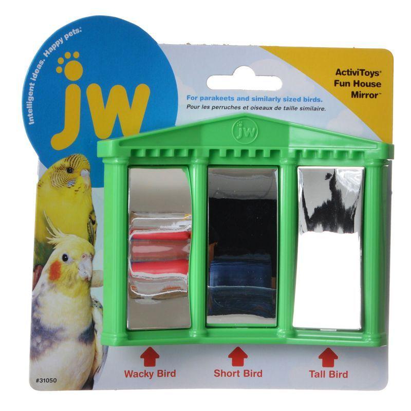 JW Pet Bird Fun House Mirror Bird Toy JW Insight Fun House Mirror Bird Toy