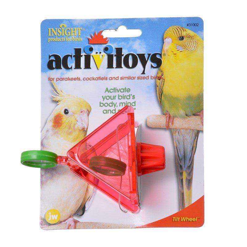 JW Pet Bird Tilt Wheel Bird Toy JW Insight Tilt Wheel Bird Toy