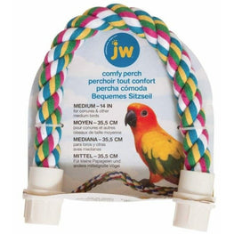 JW Pet Bird Medium 1 count JW Pet Flexible Multi-Color Comfy Rope Perch 14