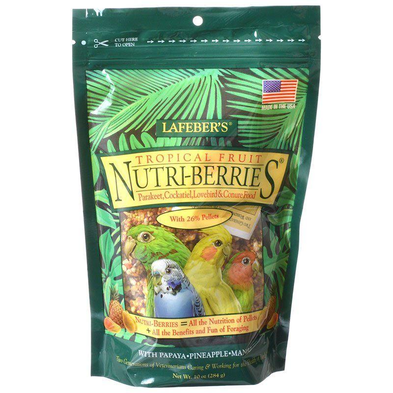 Lafeber Bird 10 oz Lafeber Tropical Fruit Nutri-Berries Parakeet, Cockatiel & Conure Food
