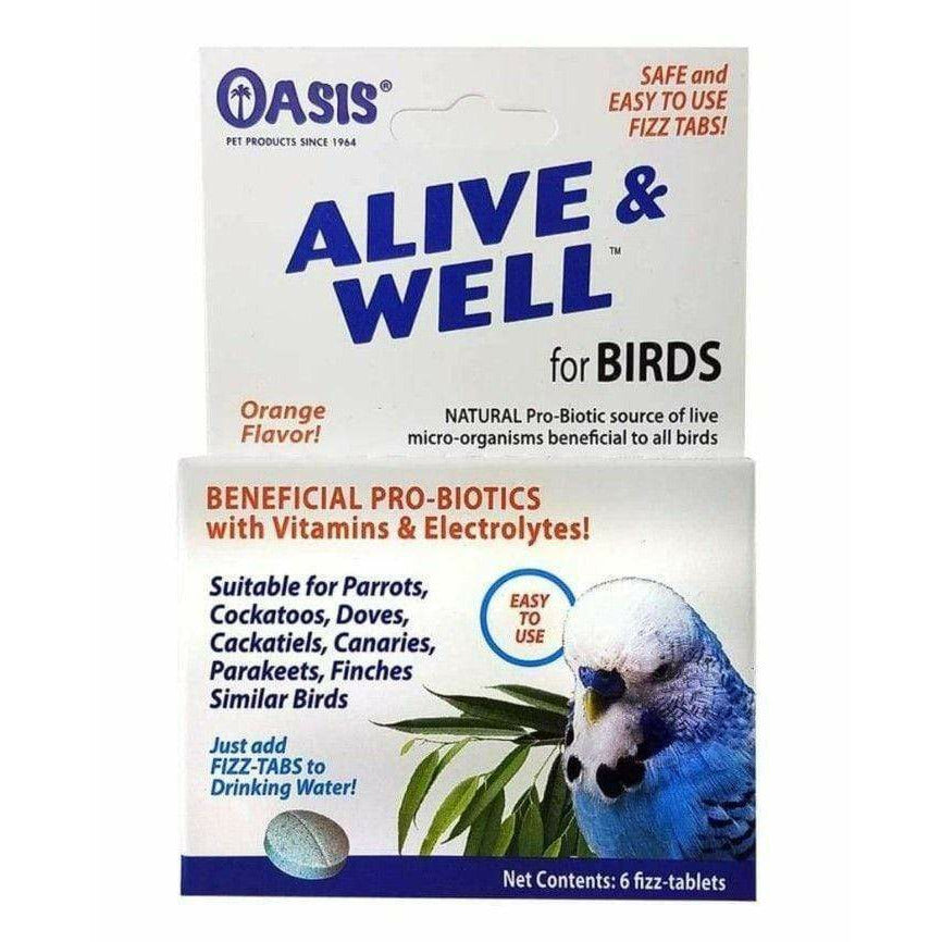 Oasis Bird 1 count Oasis Alive and Well, Stress Preventative and Pro-Biotic Tablets for Birds