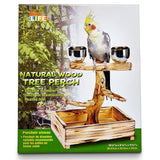 Penn Plax Bird 12" High - (Small & Medium Birds) Penn Plax Bird Life Natural Wood Tree Perch