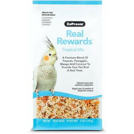ZuPreem Bird 6 oz ZuPreem Real Rewards Tropical Mix Treats for Medium Birds
