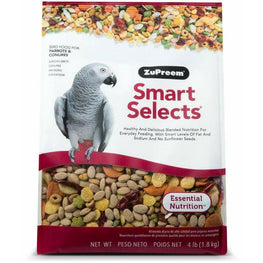 ZuPreem Bird 4 lbs ZuPreem Smart Selects Bird Food for Parrots & Conures
