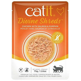 CatIt Cat 2.65 oz Catit Divine Shreds Chicken with Salmon and Pumpkin