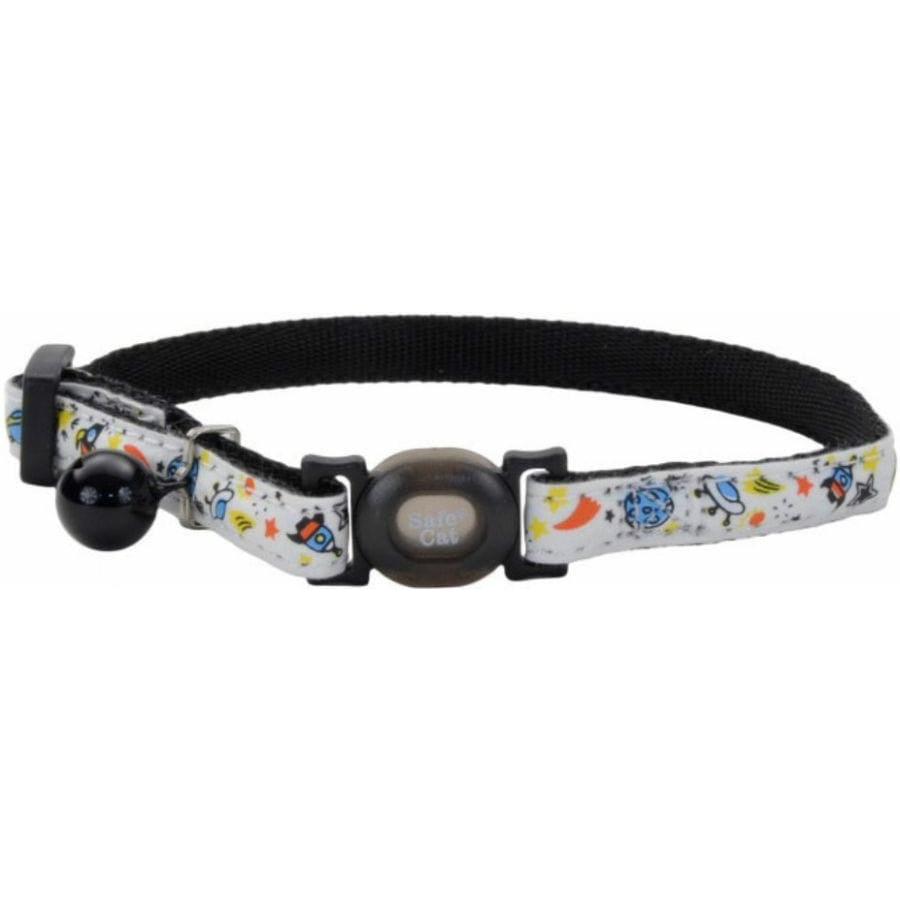 Coastal Pet Cat 12"L x 3/8"W Coastal Pet Safe Cat Glow in the Dark Adjustable Collar Galaxy