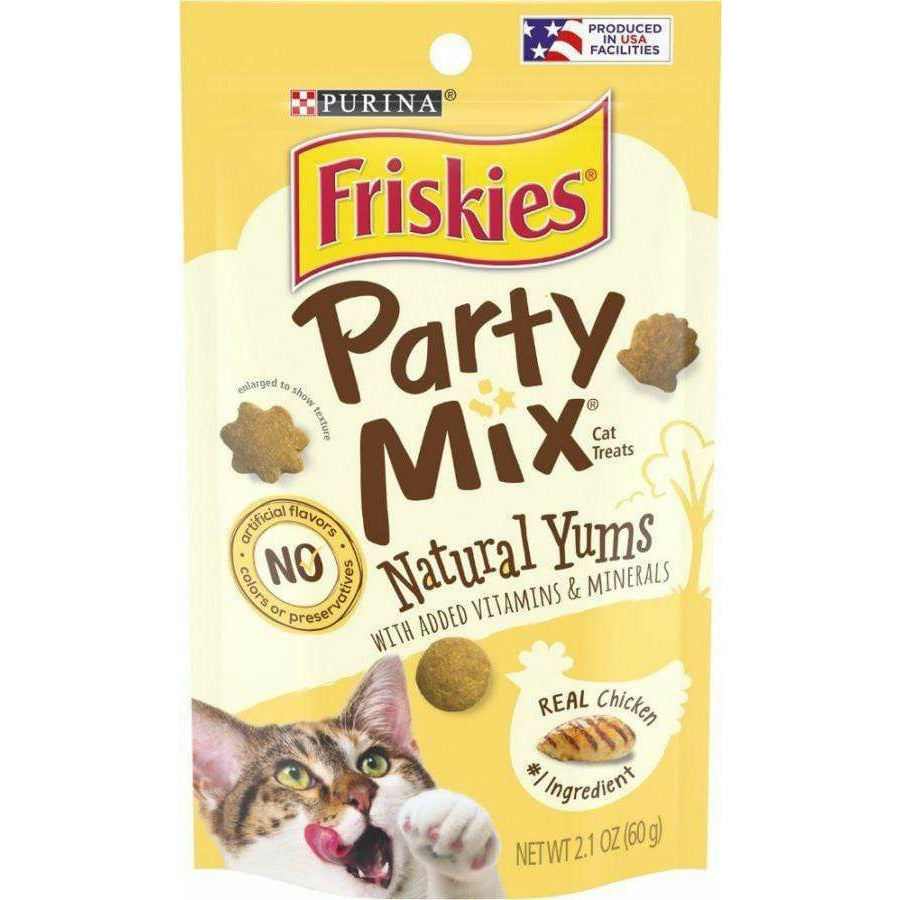 Friskies Cat 2.1 oz (60 g) Friskies Party Mix Cat Treats Natural Yums With Real Chicken