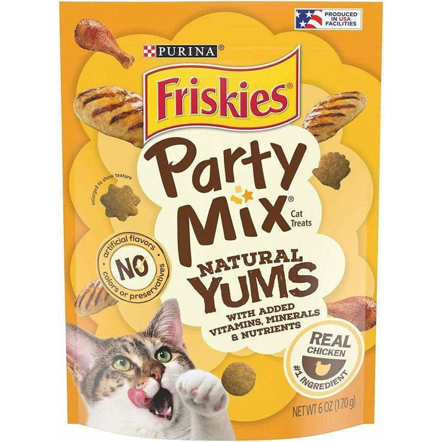 Friskies Cat 6 oz Friskies Party Mix Cat Treats Natural Yums With Real Chicken
