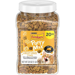 Friskies Cat 20 oz Friskies Party Mix Crunch Treats Cheezy Craze