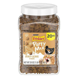 Friskies Cat 20 oz Friskies Party Mix Crunch Treats Gravy-Licious