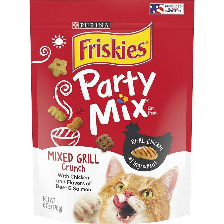 Friskies Cat 6 oz Friskies Party Mix Crunch Treats Mixed Grill