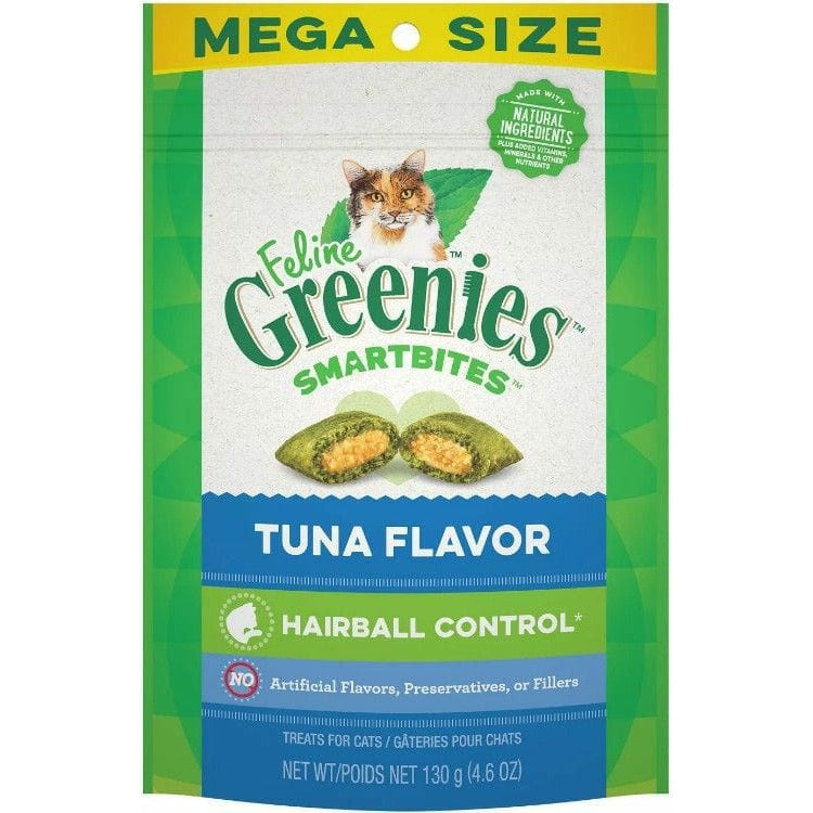 Greenies Cat 4.6 oz Greenies SmartBites Hairball Control Tuna Flavor Cat Treats
