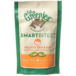 Greenies Cat 2.1 oz Greenies SmartBites Healthy Skin & Fur Chicken Flavor Cat Treats