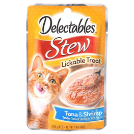 Hartz Cat 1.4 oz Hartz Delectables Stew Lickable Cat Treats - Tuna & Shrimp