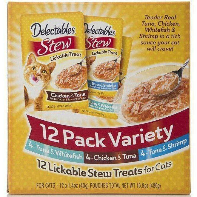 Hartz Cat 12 count Hartz Delectables Stew Lickable Treat for Cats - Variety Pack