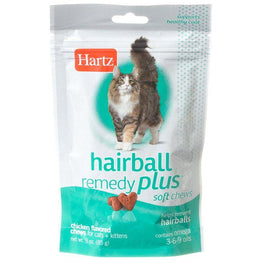 Hartz Cat 3 oz Hartz Hairball Remedy Plus Cat & Kitten Soft Chews - Savory Chicken Flavor