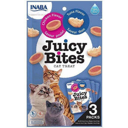 Inaba Cat 3 count Inaba Juicy Bites Cat Treat Tuna and Chicken Flavor