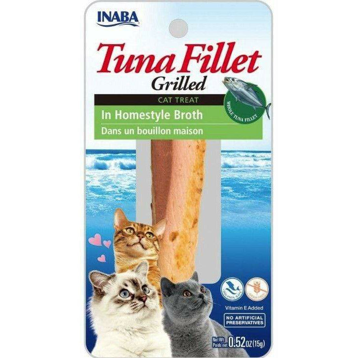 Inaba Cat 0.52 oz Inaba Tuna Fillet Grilled Cat Treat in Homestyle Broth