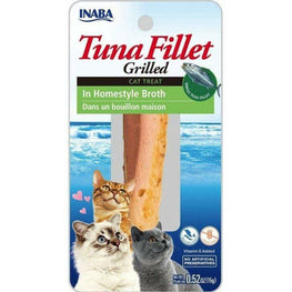 Inaba Cat 0.52 oz Inaba Tuna Fillet Grilled Cat Treat in Homestyle Broth