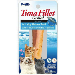 Inaba Cat 0.52 oz Inaba Tuna Fillet Grilled Cat Treat in Scallop Flavored Broth