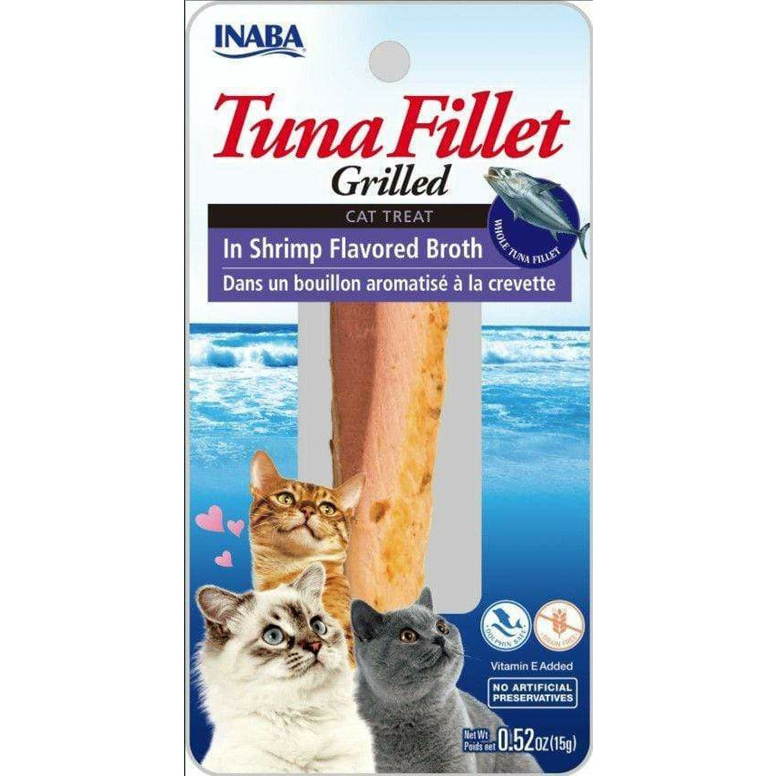 Inaba Cat 0.52 oz Inaba Tuna Fillet Grilled Cat Treat in Shrimp Flavored Broth