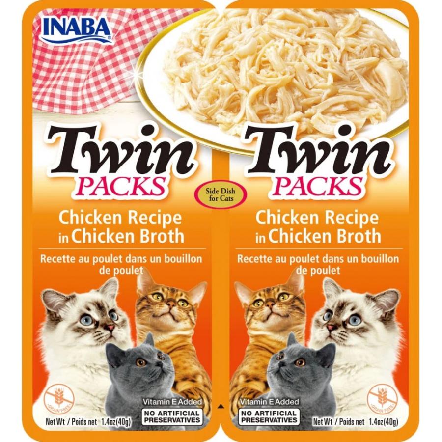 Inaba Cat 2 count Inaba Twin Packs Chicken Recipe in Chicken Broth for Cats