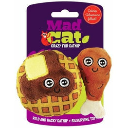Mad Cat Cat 2 count Mad Cat Chicken and Waffles Cat Toy Set