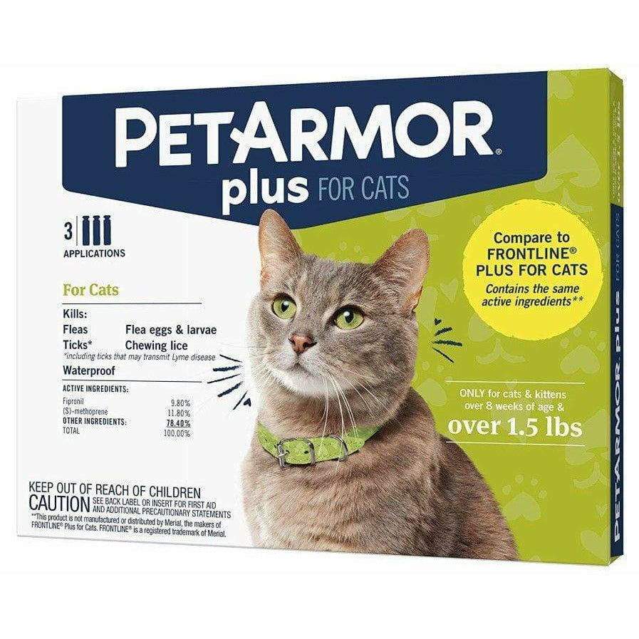PetArmor Cat 3 count PetArmor Plus Flea and Tick Treatment for Cats (Over 1.5 Pounds)