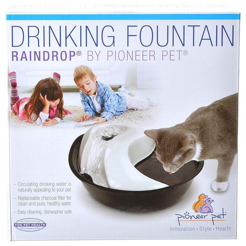 Pioneer Pet Cat 60 oz Pioneer Raindrop Plastic Drinking Fountain