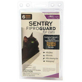 Sentry Cat 6 Doses Sentry FiproGuard for Cats